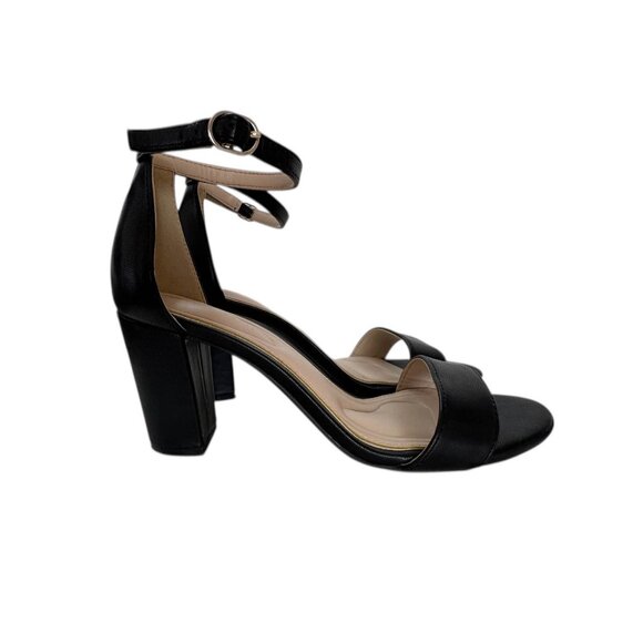 Kelly & Katie Block Heel Black Sandal Size 6.5 - Picture 3 of 9